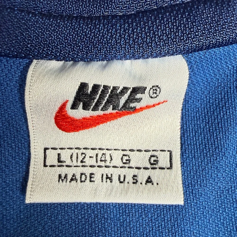 VTG 90s Nike Tennis Dress Womens L Blue Dri-FIT Court Skirt Pickleball USA Made
